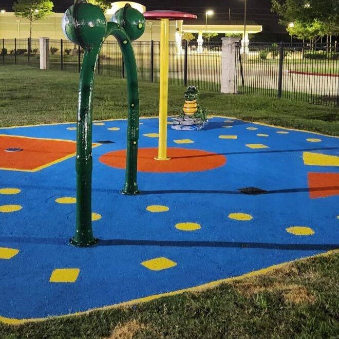 splash pad at seedlings